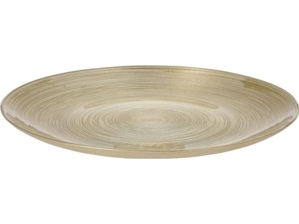 Koopmans grunda dessertfat i glas guld 20,7 cm