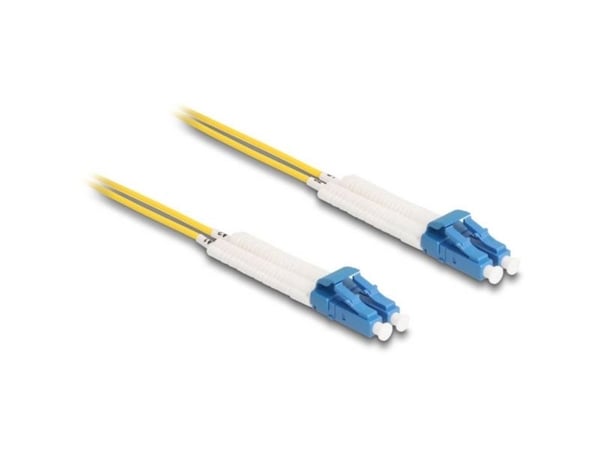 Delock - Nettverkskabel - LC-enkeltmodus (hann) vinklet til LC-enkeltmodus (hann) vinklet - 5 m - fiberoptisk - dupleks - 9 / 125 micron - OS2 - ha...