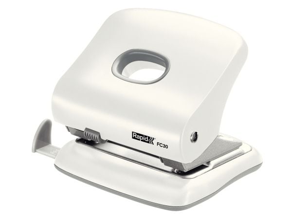 Rapid Hullemaskin Fashion FC30 2-hull/30 ark, 30 ark, Hvit, Plast, 8 cm, 5,5 mm, A6