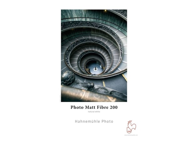 Hahnemühle Photo Matt Fibre 200, Matt, 200 g/m², Blekkdyse, A4, Hvit, Alfa-cellulose