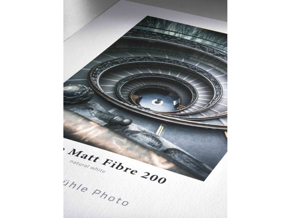 Hahnemühle Photo Matt Fibre 200, Mätt, 200 g/m ^, Bläckstråleskrivare, A4, Vit, Alfacellulosa