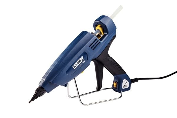 Rapid 5000018, Elektrisk limpistol, Blå, Metall, Plast, Fotoark kartong, Elektronisk, Møbel, Tre, 36,652 g/min, 60 s