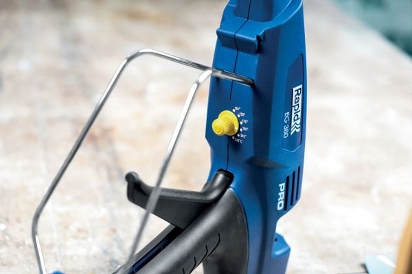 Rapid 5000018, Elektrisk limpistol, Blå, Metall, Plast, Fotoark kartong, Elektronisk, Møbel, Tre, 36,652 g/min, 60 s