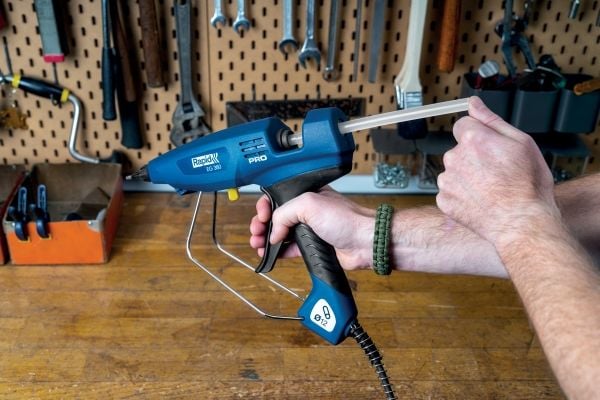 Rapid 5000018, Elektrisk limpistol, Blå, Metall, Plast, Fotoark kartong, Elektronisk, Møbel, Tre, 36,652 g/min, 60 s