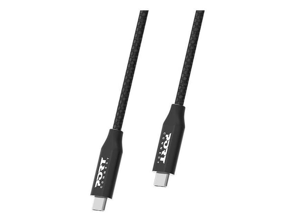 PORT - USB-kabel - USB-C (hann) til USB-C (hann) - USB 3.2 Gen 2 - 2 m - USB Power Delivery (100 W), up to 20 Gbps data transfer rate
