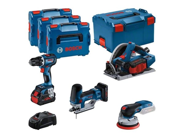 Bosch AKKUSÆT 18V GSR/GKT/GST/GEX 4&amp;2X5,5AH