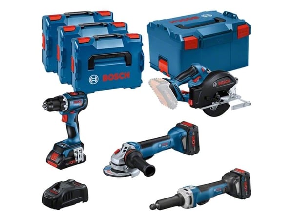 Bosch Combi-kit 4 outils 18V, 9800 RPM, 11000 RPM, 12,5 cm, M14, 2,3 kg, Pieni saha