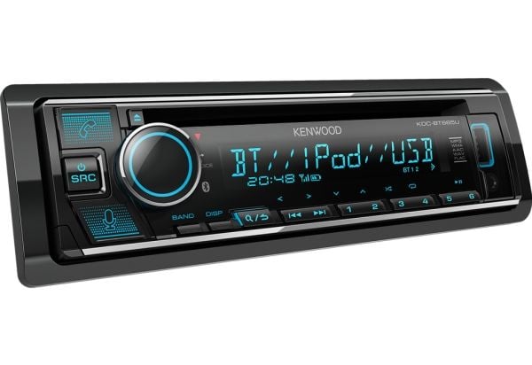 Kenwood KDC-BT665U, musta, 1 DIN, 200 W, 4.0 kanavaa, 50 W, CD-R