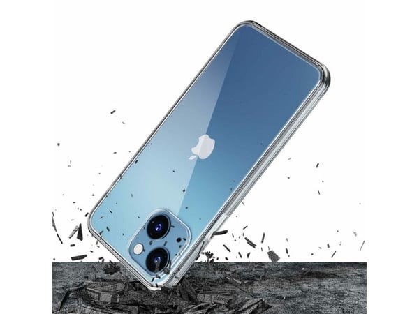 iPhone 13 mini silikondeksel fra 3mk Clear Case-serien - gjennomsiktig