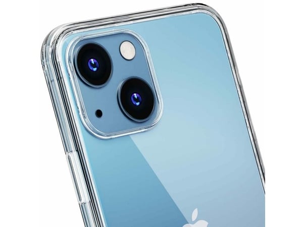 iPhone 13 mini silikondeksel fra 3mk Clear Case-serien - gjennomsiktig