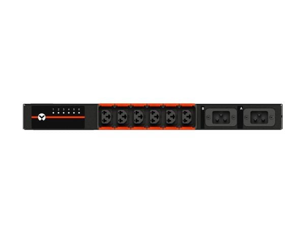 Vertiv Geist AUS5M1R5-06CF17-2C20C20A900-D, Overvåket, Vekslet, 0U, Enkelfaset, Horisontal, Sort, LCD