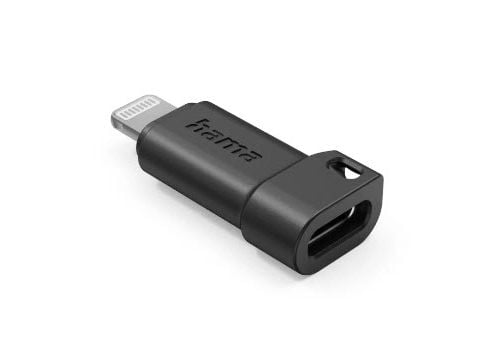 Hama 00201734, Lightning, USB C, Uros, Naaras, musta, Suora