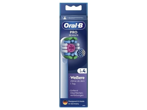 Hammasharja Oral-B kiinnitettävät harjat Pro 3D White 4kpl