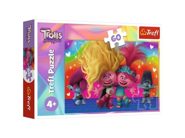 Trefl Puzzle 60el Ystävällinen peikot Peikot 3 17386 Trefl Trefl
