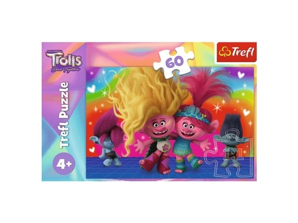 Trefl Pussel 60el Friendly Trolls Trolls 3 17386 Trefl