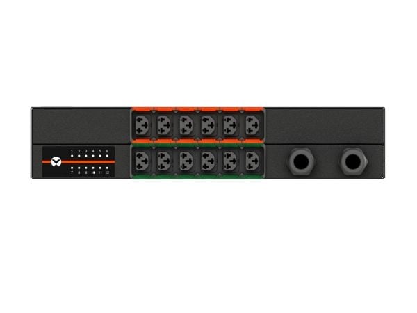 Vertiv Geist AGR5M2R6-12CF13-3PS6PS6B211-D, Overvåket, 0U, Enkelfaset, Horisontal, Sort, LED