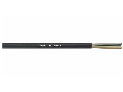 Lapp H07RN8-F, Kabel för medelhög spänning, Svart, Gummi, Koppar, 1.5 mm ², 57,6 kg/km