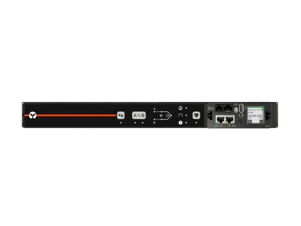 Geist Rack Transfer Switch Monitored Unit Level AU05M1R0-11PS63-3PS6PS6B411-D - Strømfordelerenhet (kan monteres i rack) - AC 200-240 V - 7.3 kW - ...