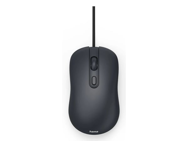 Hama CM-200, Ambidekstriøs, Optisk, USB Type-A, 1600 DPI, Svart
