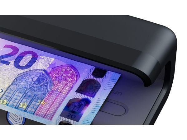 SafeScan 55 LED UV-tester for valuta og pass Svart