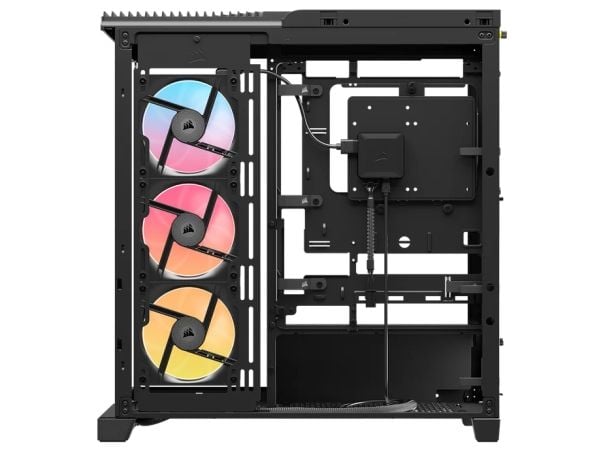 CORSAIR iCUE LINK FRAME 4500X LX-R RGB - Mid tower - utvidet ATX (E-ATX) - sidepanel med vindu (herdet glass) - ingen strømforsyning (ATX) - svart ...