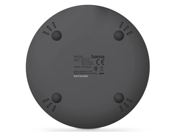 Hama 00201746, Innendørs, AC, Trådløs lading, Sort