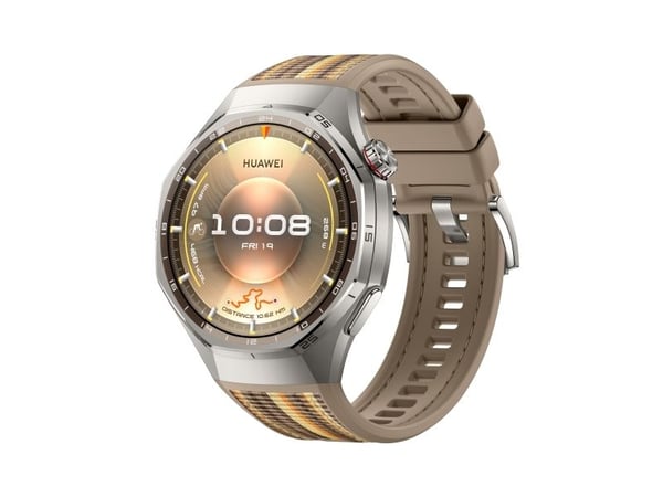Huawei Watch GT 6 Pro - 46 mm - titanium alloy - smartklokke med stropp - composite woven - brun - håndleddstørrelse: 140-210 mm - display 1.47" - ...