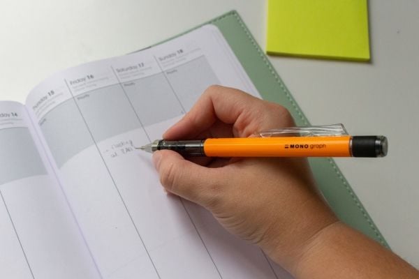 Tombow MONO graph, Blå, Plast, Vit, 0,7 mm, Rund, Plast
