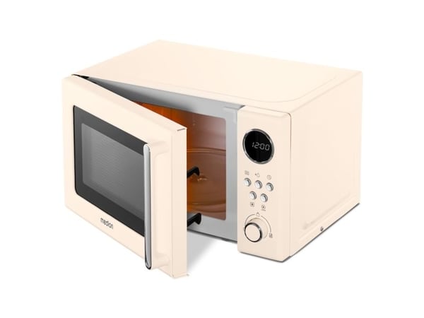 MEDION MD 15000, Benkeplate, Solo mikrobølge ovn, 20 l, 800 W, Innebygd skjerm, Knapper, Rotasjon
