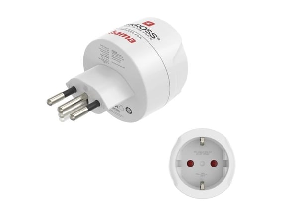 Hama reseadapter typ J, L, N, 3-polig för Schweiz, Italien och Brasilien (00223484)