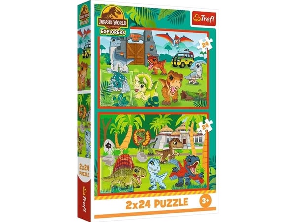 Trefl 34437, 24 stykker, Dinosaurer, 3 år