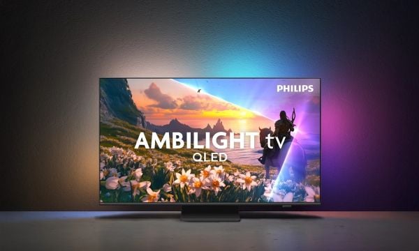 Philips 55PUS8600 - 55" Diagonalklasse LED-bakgrunnsbelyst LCD TV - QLED - Smart TV - TITAN OS - 4K UHD (2160p) 3840 x 2160 - HDR - våpenmetall