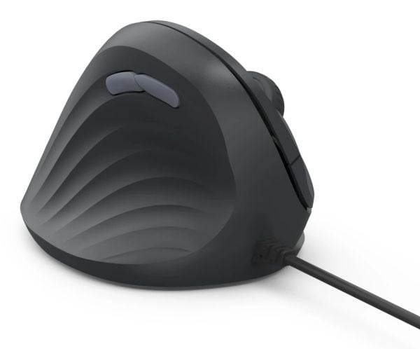 Hama ECM-500L, Venste-hendt, Vertikalt design, Optisk, USB Type-A, 1800 DPI, Svart