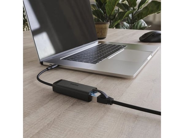 Hama 00200360, USB Type-C, RJ-45, Hankjønn, Svart, Hankjønn, Hunkjønn