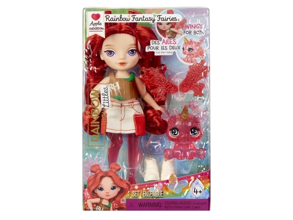 Rainbow High Littles Rainbow Fantasy Fairies Doll- Apple (Red), Motedukke, Jente, 4 år, Gutt/Jente, 140 mm, Flerfarget