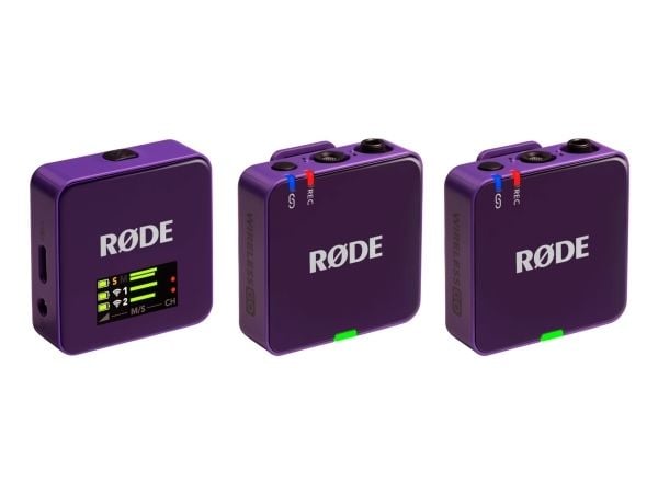 Rode Wireless GO 3 trådløst mikrofonsystem, lilla