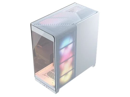 CORSAIR iCUE LINK FRAME 4500X LX-R RGB - Mid tower - utvidet ATX (E-ATX) - sidepanel med vindu (herdet glass) - ingen strømforsyning (ATX) - hvit -...