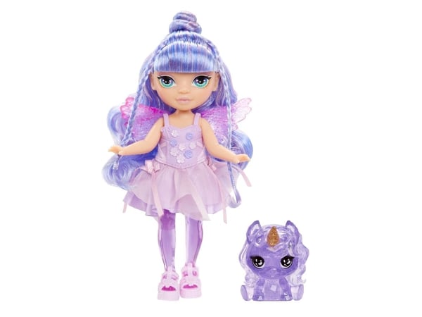 Rainbow High Littles Rainbow Fantasy Fairies Doll- Amethyst (purple), Muotinukke, Naaras, 4 vuosi/vuosia, Poika/tyttö, 140 mm, Monivärinen
