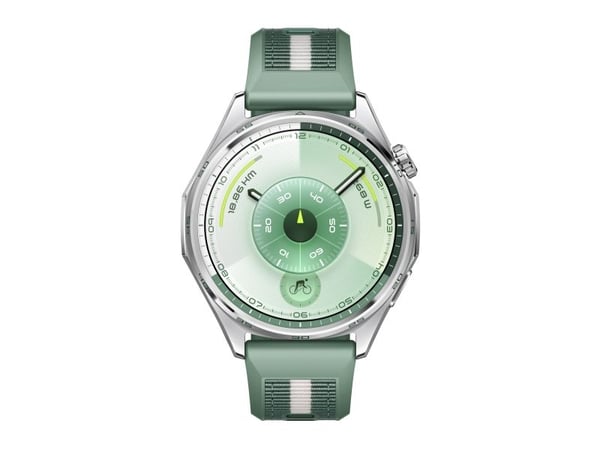 Huawei Watch GT 6 smartklokke 46 mm Atum-B19W 1,47" AMOLED, grønn vevd reim