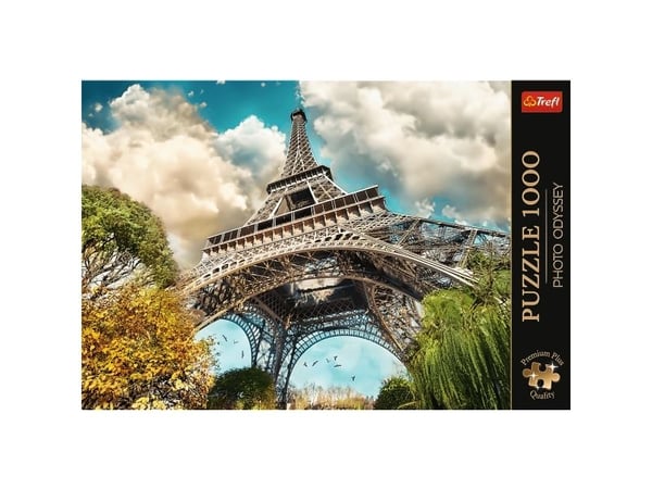 Trefl Puzzle 1000 elementtiä Premium Plus Eiffel-torni Pariisi Ranska