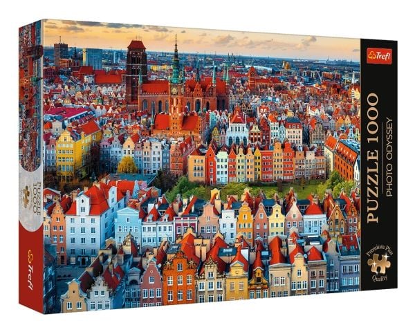 Trefl Puzzle 1000 brikker Premium Plus Quality View of Gdańsk, Polen