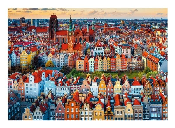 Trefl Puzzle 1000 brikker Premium Plus Quality View of Gdańsk, Polen