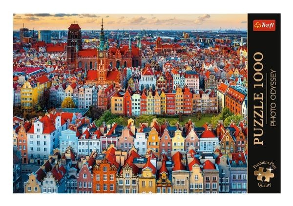 Trefl Puzzle 1000 brikker Premium Plus Quality View of Gdańsk, Polen