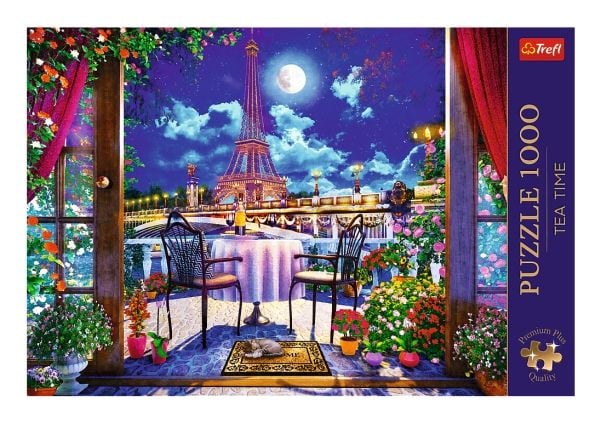 Trefl Puzzle 1000 elementtiä Premium Plus Pariisi kuunvalossa