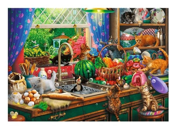 Trefl Puzzle 1000 biter Premium Plus Plagsomme kattunger