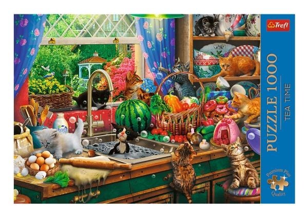 Trefl Puzzle 1000 biter Premium Plus Plagsomme kattunger