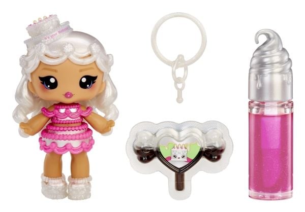 MGA Entertainment Yummiland Lip Gloss Doll Sour Sweeties - Misty Cakes, Minidukke, Jente, 4 år, Gutt/Jente, Flerfarget