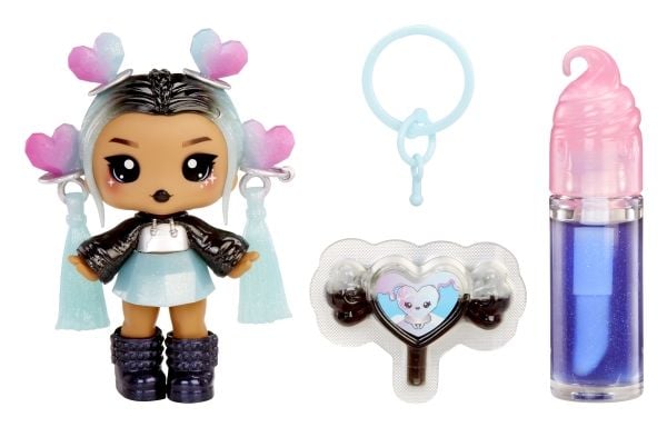 MGA Entertainment Yummiland Lip Gloss Doll Sour Sweeties - Nina Heartpop, Minidukke, Jente, 4 år, Gutt/Jente, Flerfarget