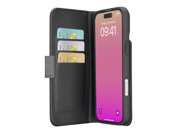 Cellularline Book Agenda, Folio, Apple, iPhone 17, 16 cm (6.3"), Svart