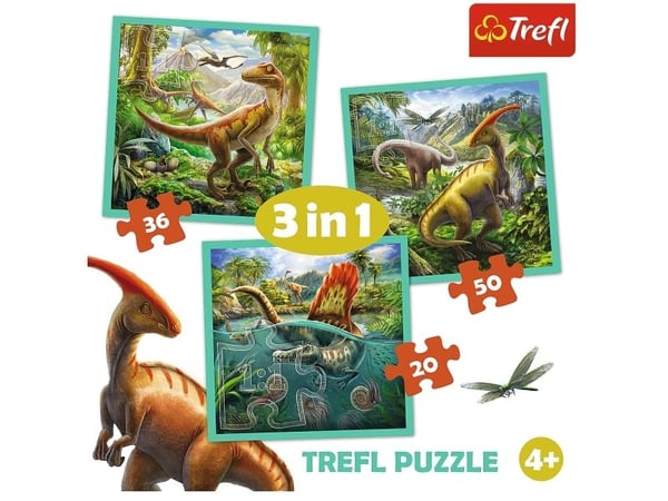 Trefl 34837, 50 styck, Dinosaurier, 4 År